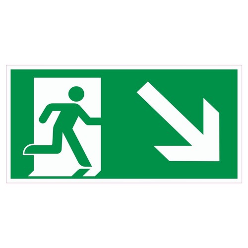 Schild notausgang rettungsweg - schild,