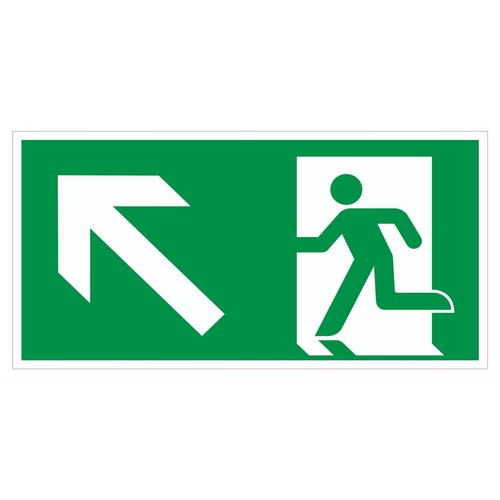 Schild notausgang rettungsweg - schild,