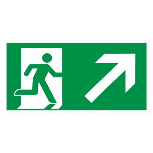 Schild notausgang rettungsweg - schild,
