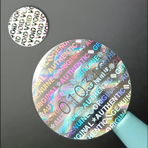 Hologramm siegel rund - rund, mit
