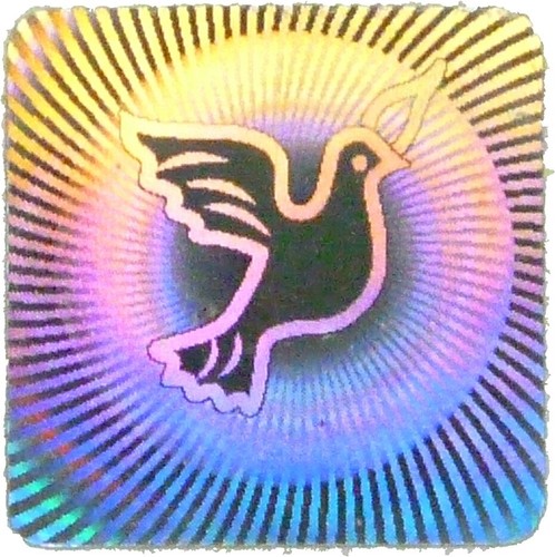 Hologramm aufkleber taube - hologramm-aufkleber,