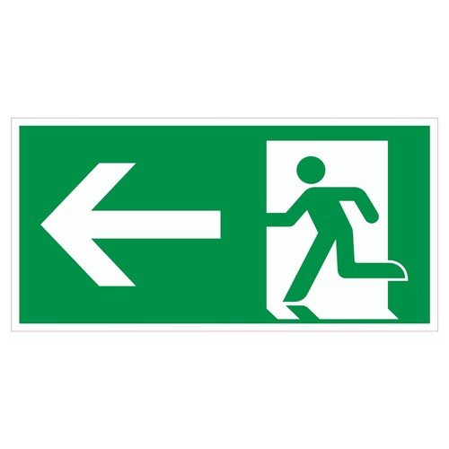 Schild notausgang rettungsweg - schild,