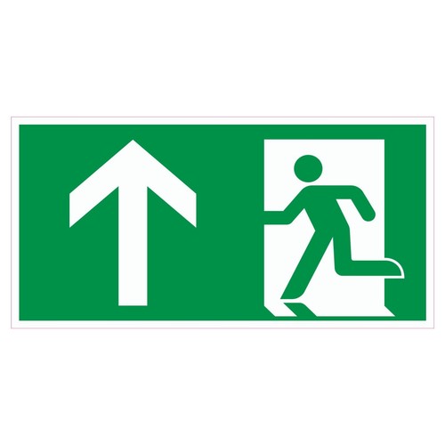 Schild notausgang rettungsweg - schild,