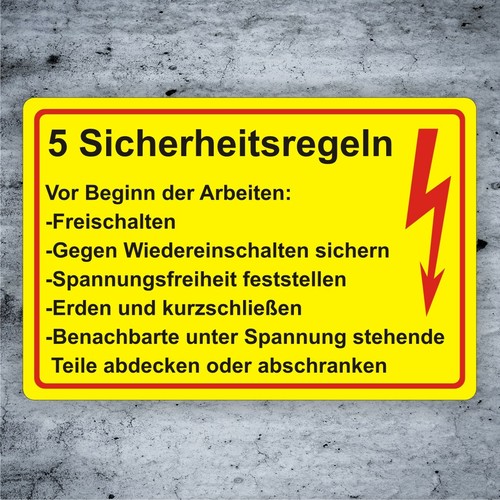 Die sicherheitsregeln - die, 5